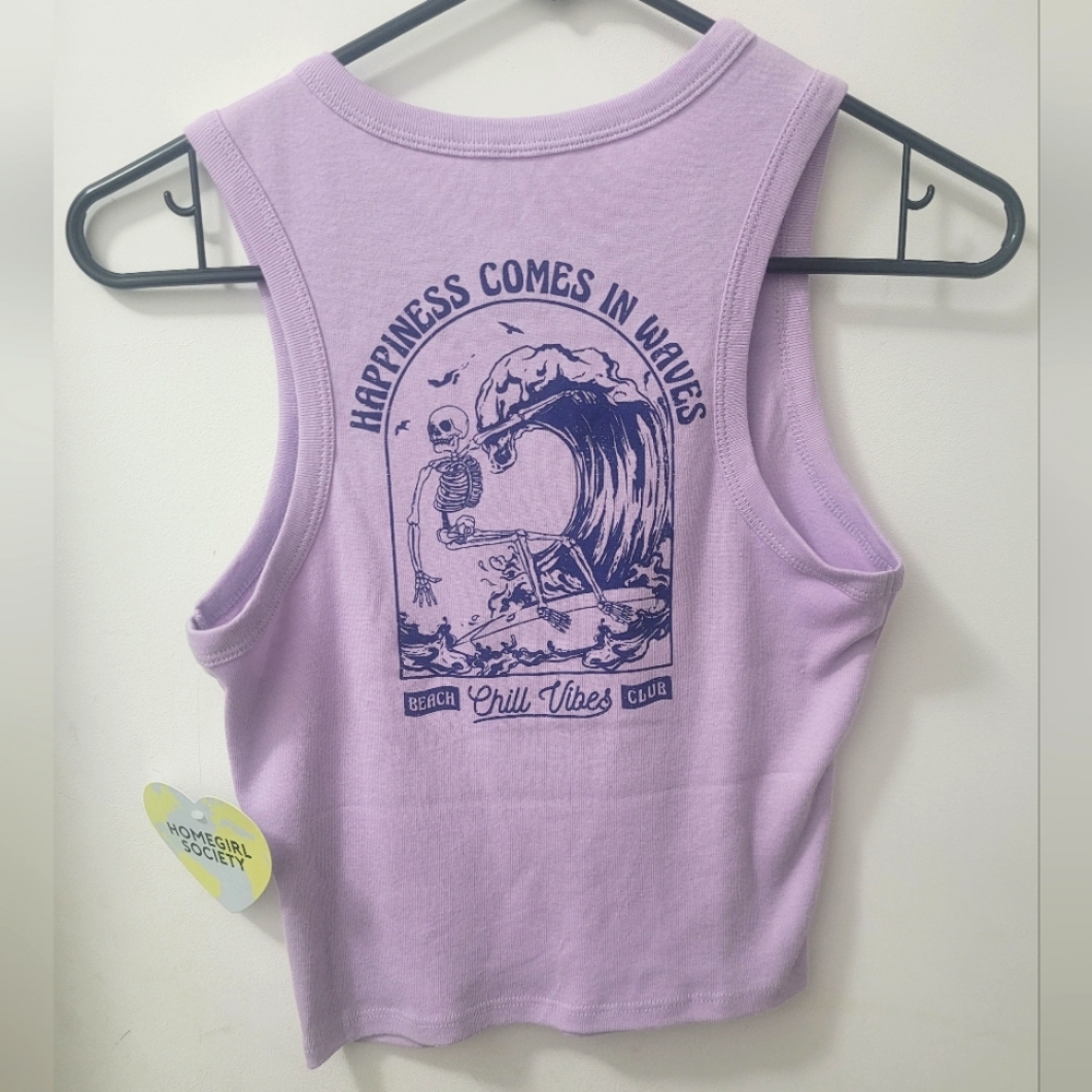 Homegirl Society cropped tank sz Small